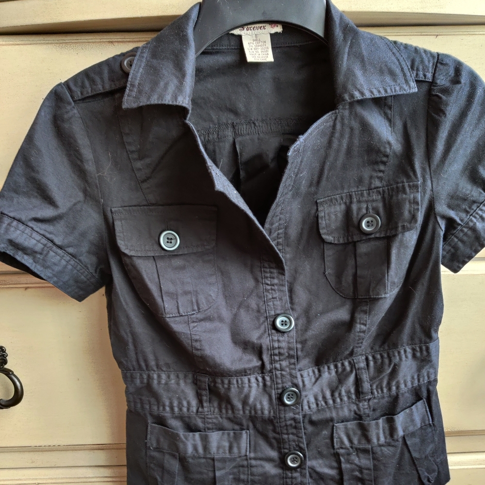 Military-style blouse